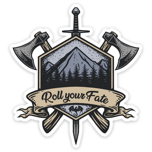 GlassStaff Roll Your Fate Waterproof Die Cut Vinyl Sticker