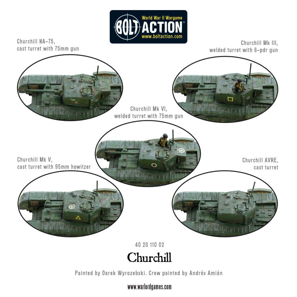 Bolt Action Churchill Tank (Plastic)