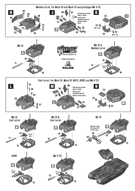 Bolt Action Churchill Tank (Plastic)