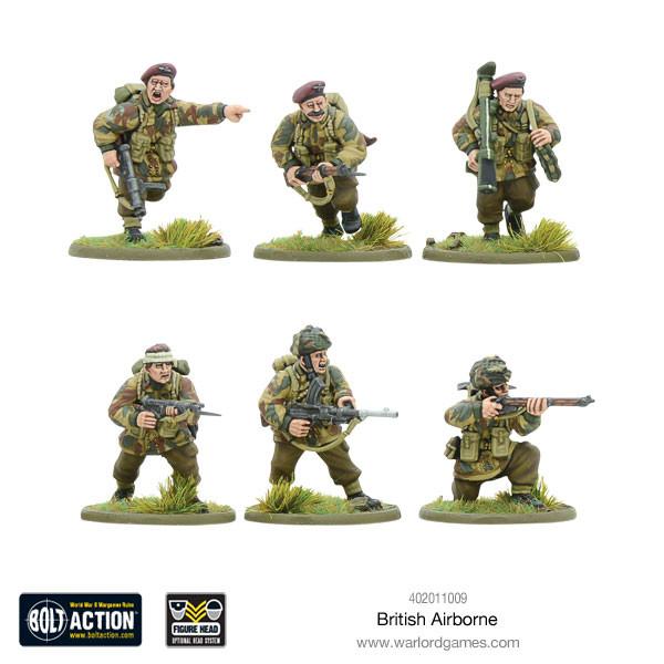 Bolt Action British Airborne WWII Allied Paratroopers (plastic)