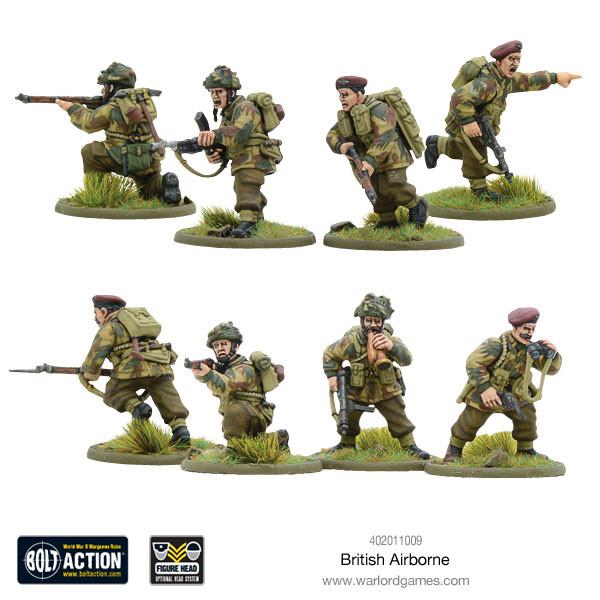 Bolt Action British Airborne WWII Allied Paratroopers (plastic)