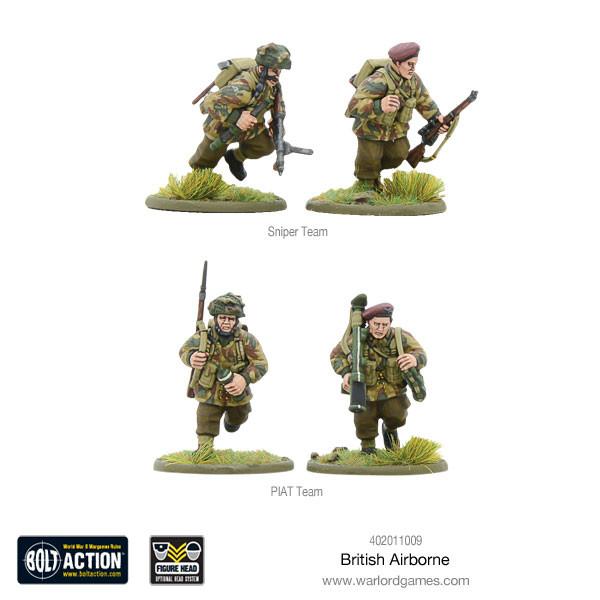 Bolt Action British Airborne WWII Allied Paratroopers (plastic)