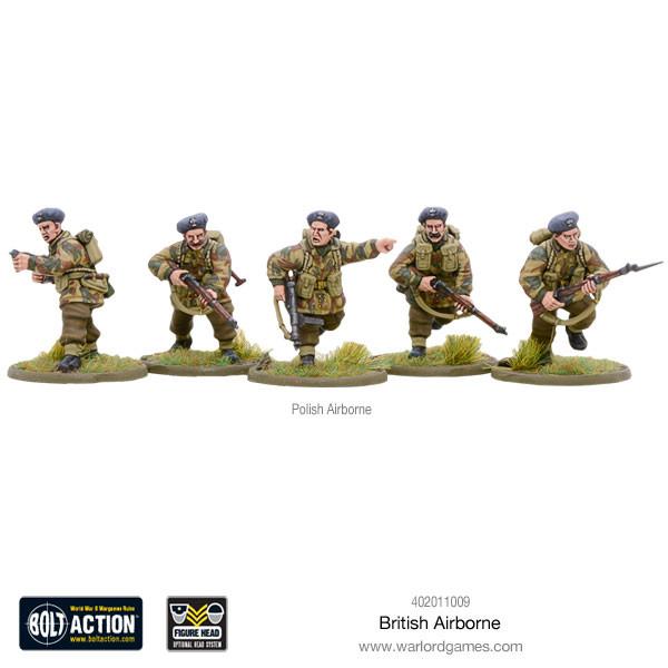 Bolt Action British Airborne WWII Allied Paratroopers (plastic)