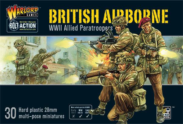 Bolt Action British Airborne WWII Allied Paratroopers (plastic)