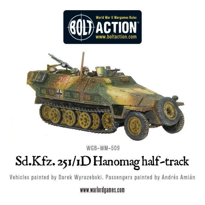 Bolt Action Sd.Kfz 251/1 ausf D halftrack (plastic)