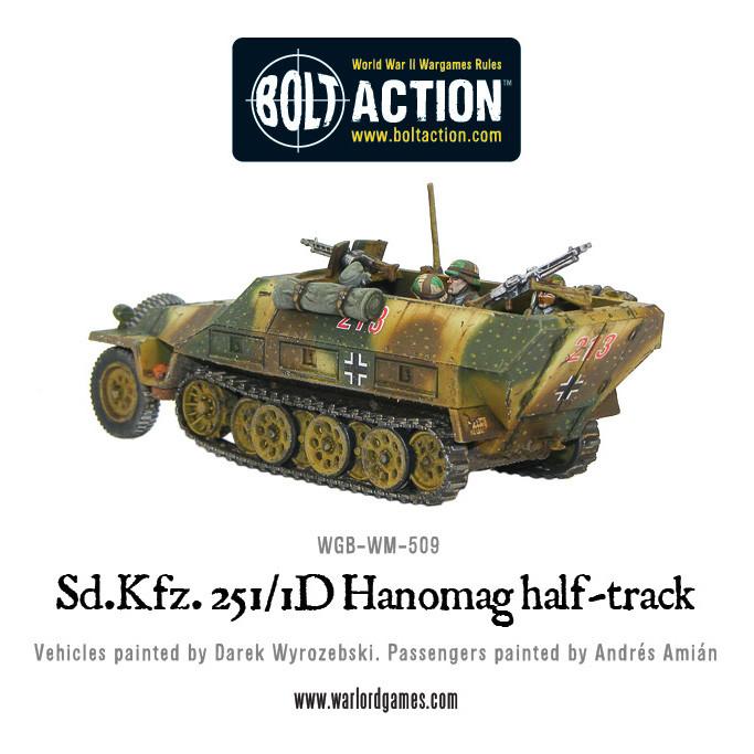 Bolt Action Sd.Kfz 251/1 ausf D halftrack (plastic)