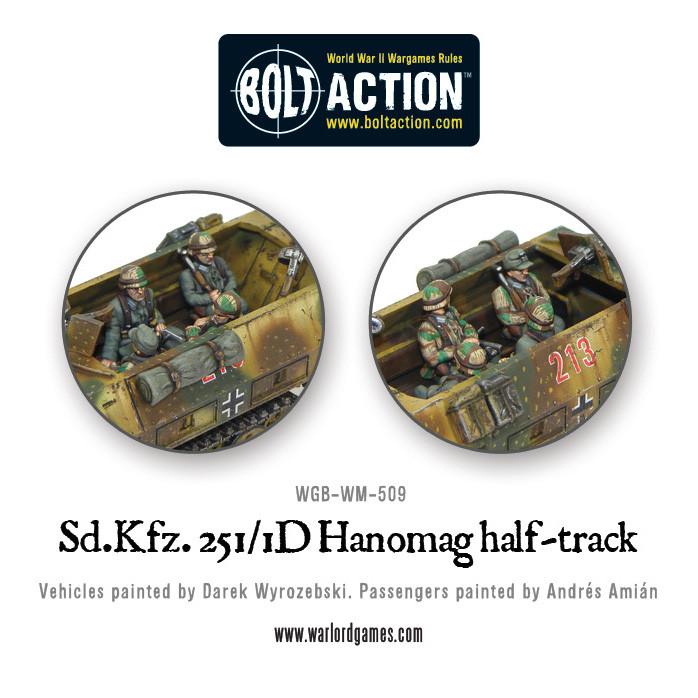 Bolt Action Sd.Kfz 251/1 ausf D halftrack (plastic)