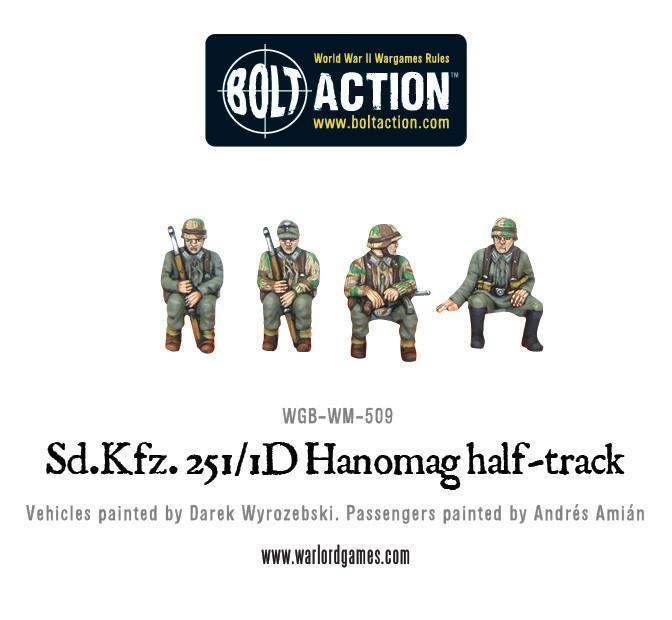 Bolt Action Sd.Kfz 251/1 ausf D halftrack (plastic)