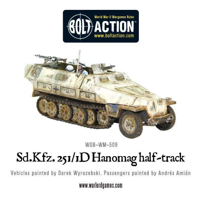 Bolt Action Sd.Kfz 251/1 ausf D halftrack (plastic)