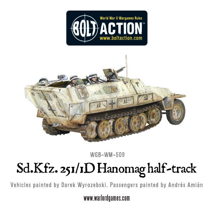 Bolt Action Sd.Kfz 251/1 ausf D halftrack (plastic)