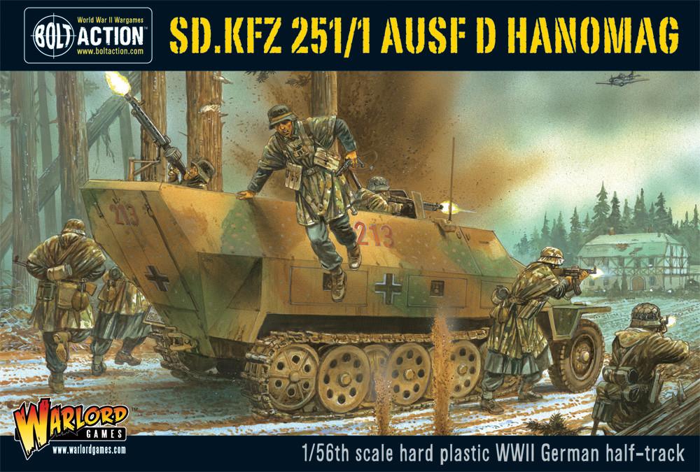 Bolt Action Sd.Kfz 251/1 ausf D halftrack (plastic)