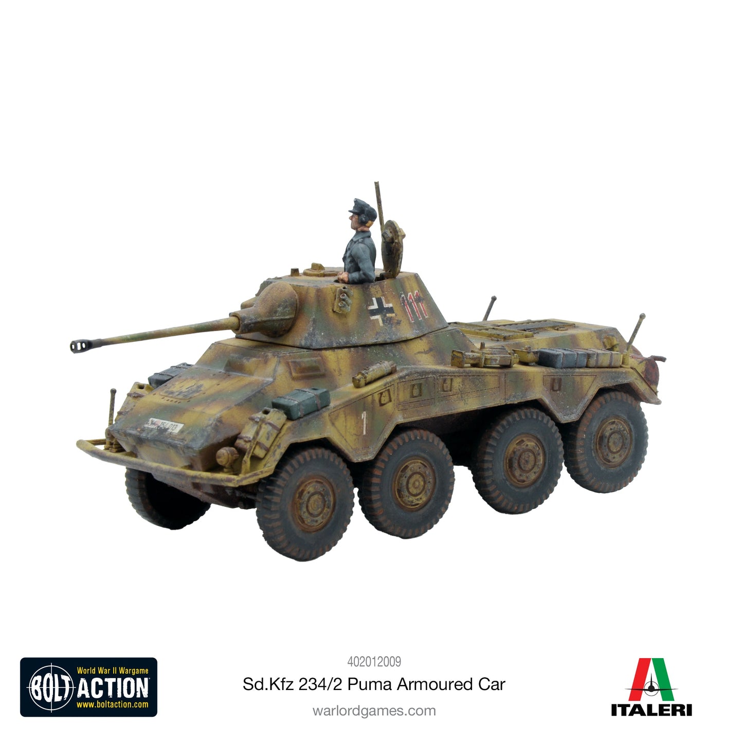 Bolt Action Puma Sd.Kfz 234/2 Armoured Car