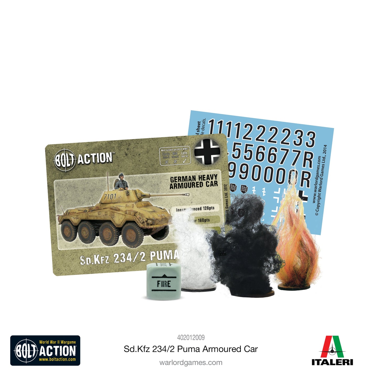 Bolt Action Puma Sd.Kfz 234/2 Armoured Car