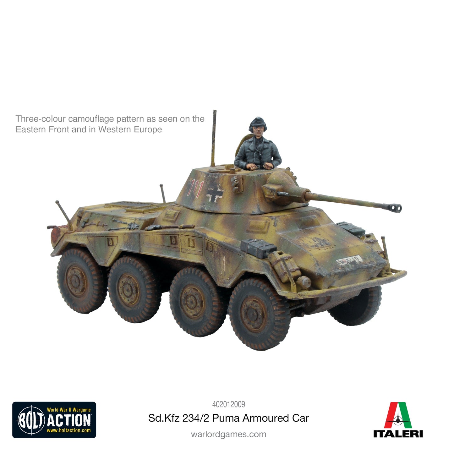 Bolt Action Puma Sd.Kfz 234/2 Armoured Car