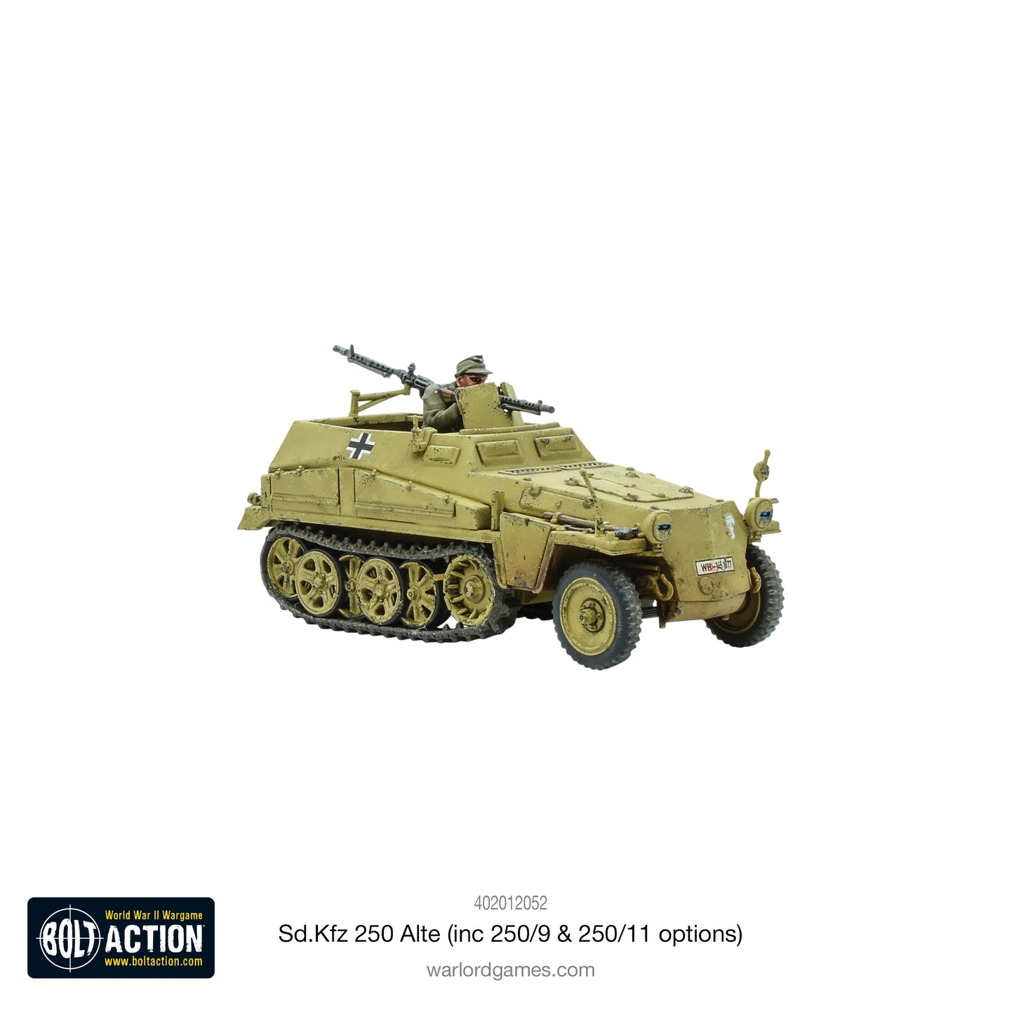 Bolt Action Sd.Kfz 250 (Alte) Half-Track (Options For 250/1, 250/9 & 250/11 Variants)