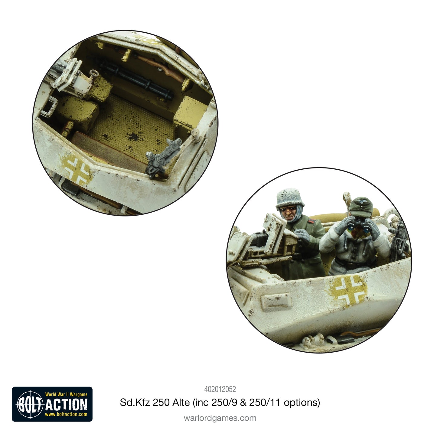 Bolt Action Sd.Kfz 250 (Alte) Half-Track (Options For 250/1, 250/9 & 250/11 Variants)