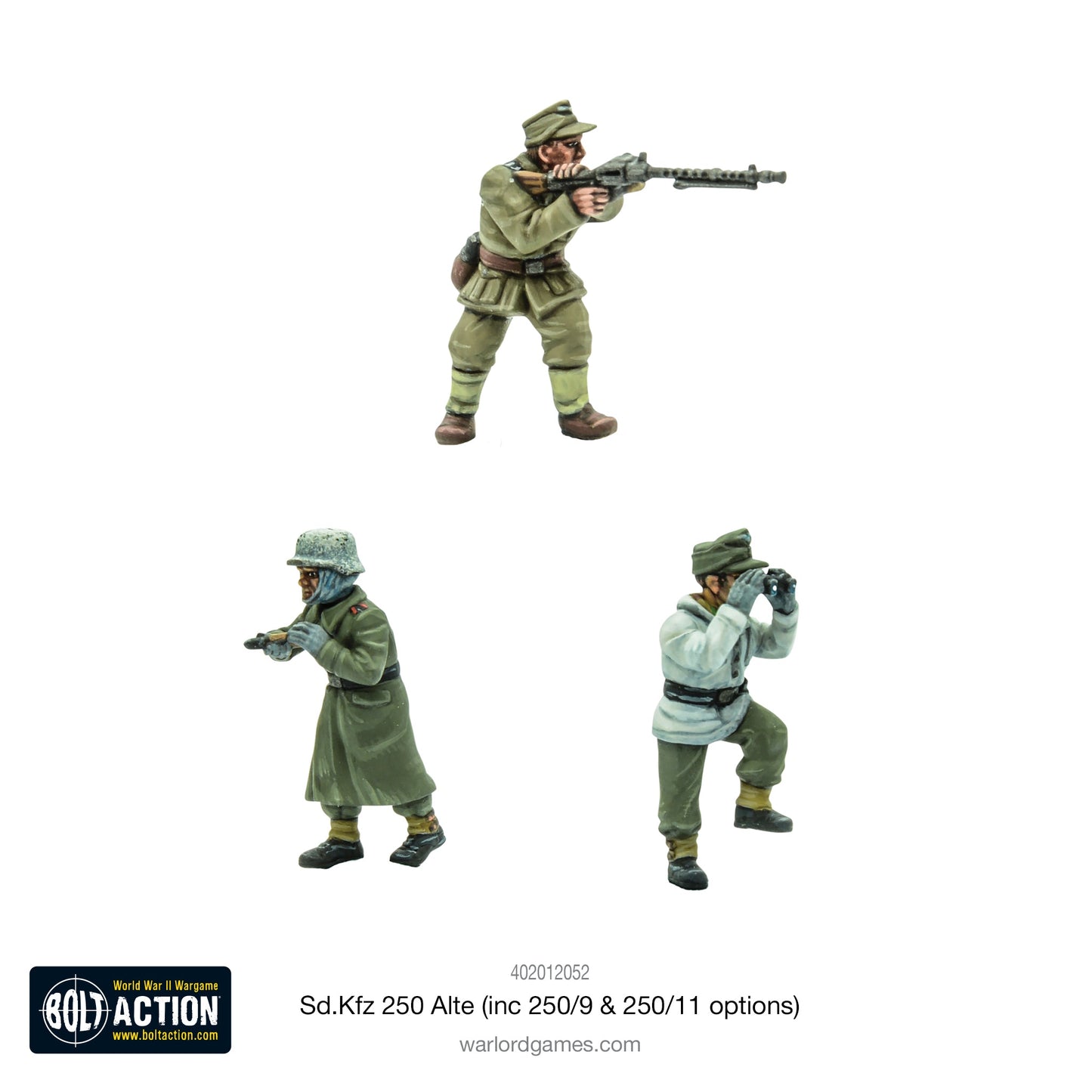 Bolt Action Sd.Kfz 250 (Alte) Half-Track (Options For 250/1, 250/9 & 250/11 Variants)