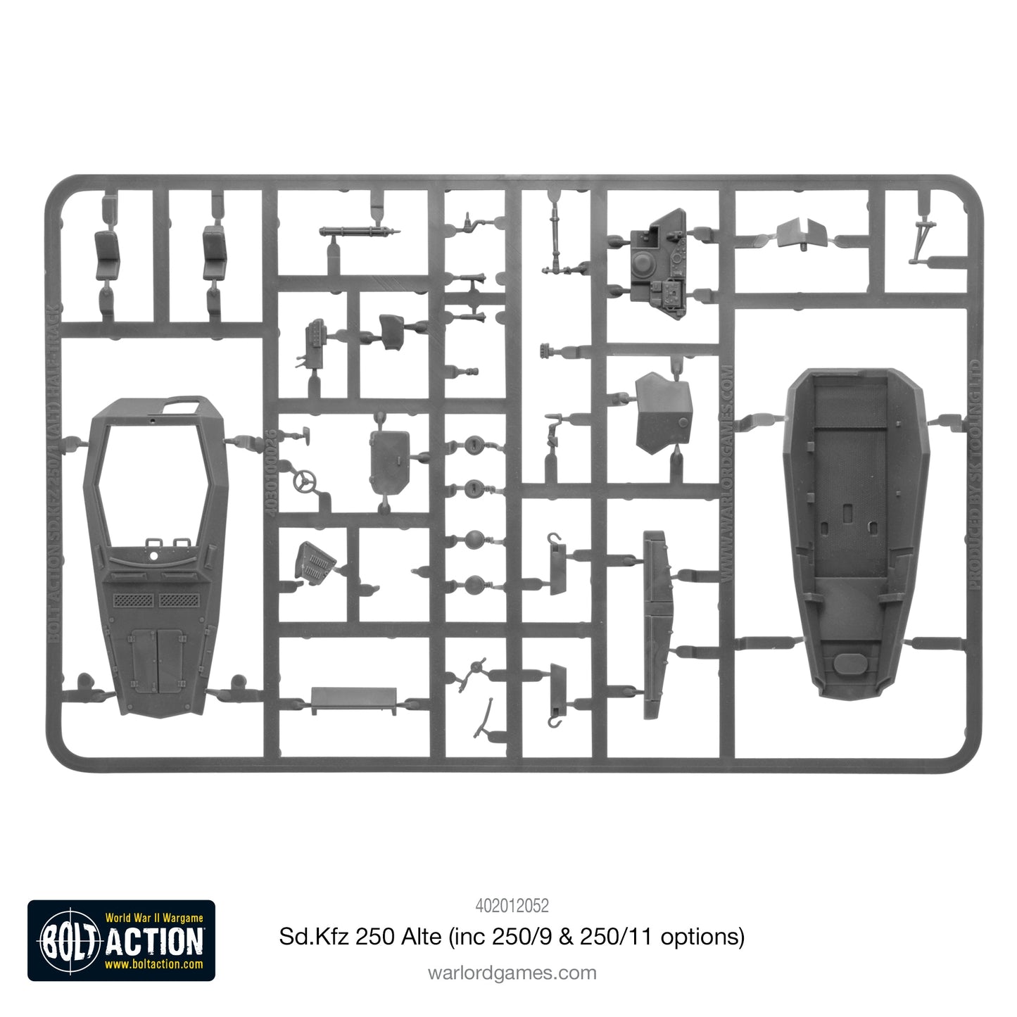 Bolt Action Sd.Kfz 250 (Alte) Half-Track (Options For 250/1, 250/9 & 250/11 Variants)