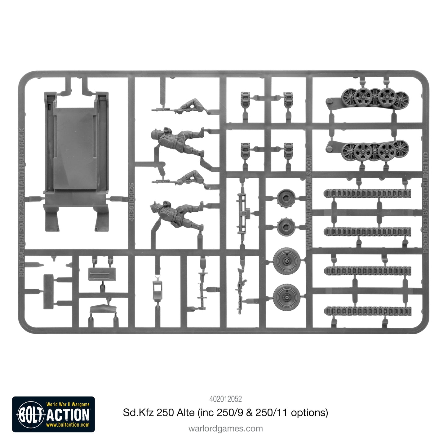 Bolt Action Sd.Kfz 250 (Alte) Half-Track (Options For 250/1, 250/9 & 250/11 Variants)