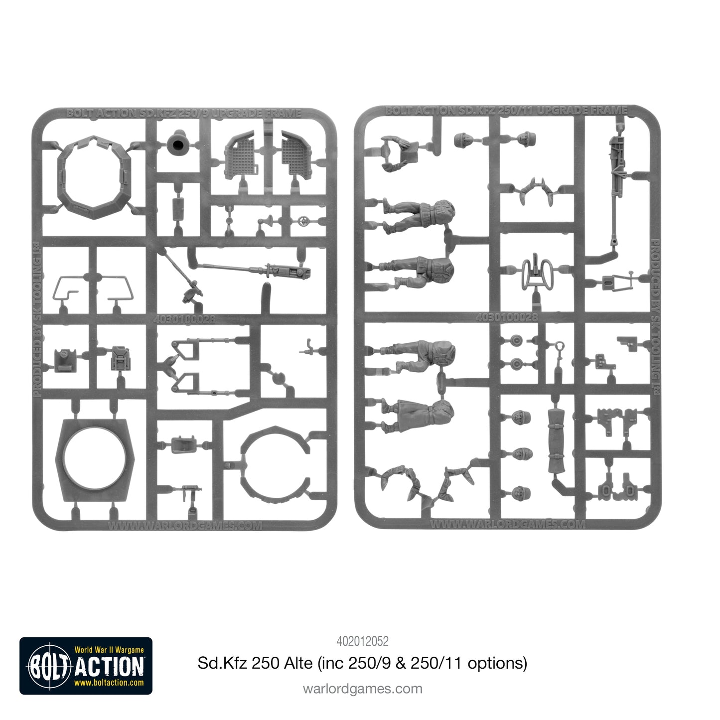 Bolt Action Sd.Kfz 250 (Alte) Half-Track (Options For 250/1, 250/9 & 250/11 Variants)