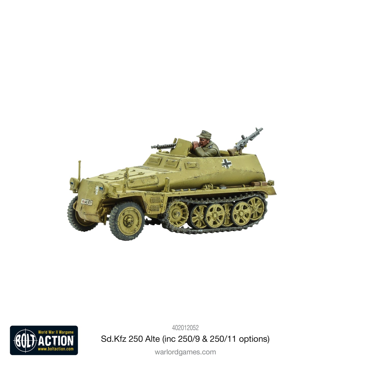 Bolt Action Sd.Kfz 250 (Alte) Half-Track (Options For 250/1, 250/9 & 250/11 Variants)