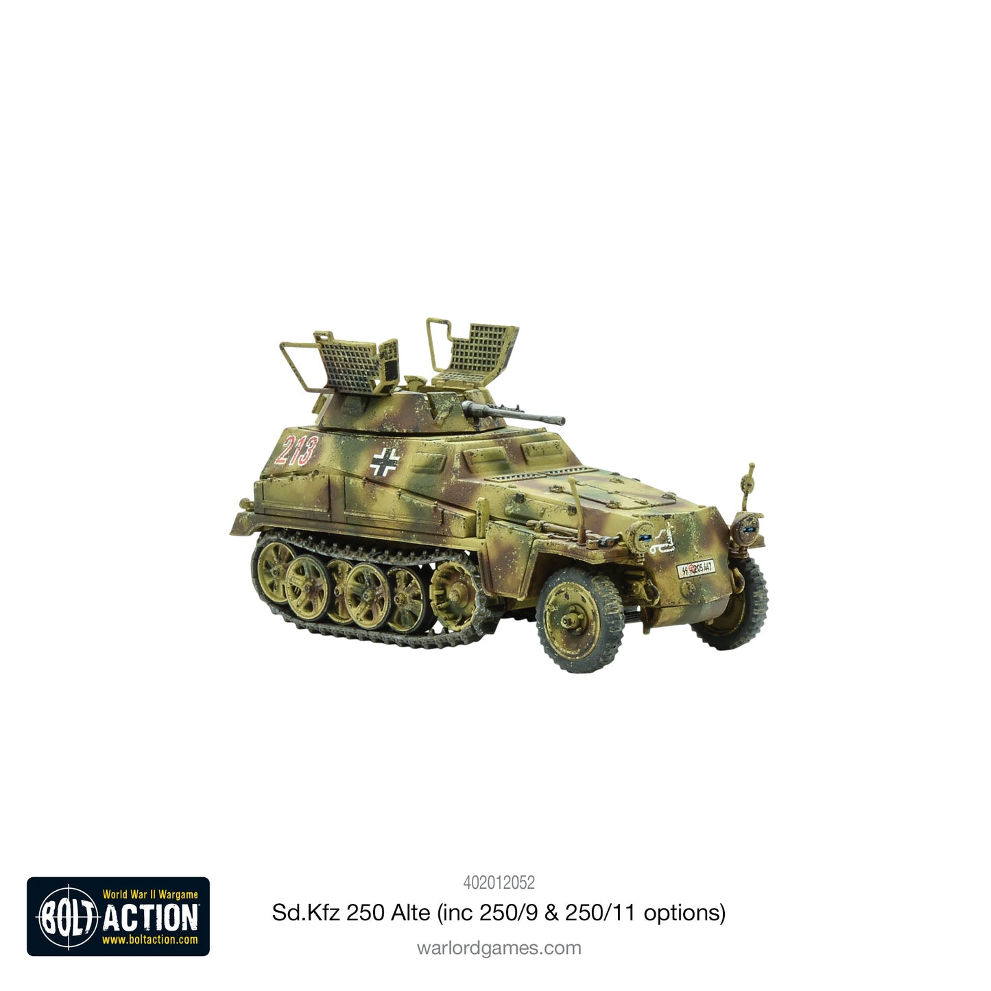 Bolt Action Sd.Kfz 250 (Alte) Half-Track (Options For 250/1, 250/9 & 250/11 Variants)