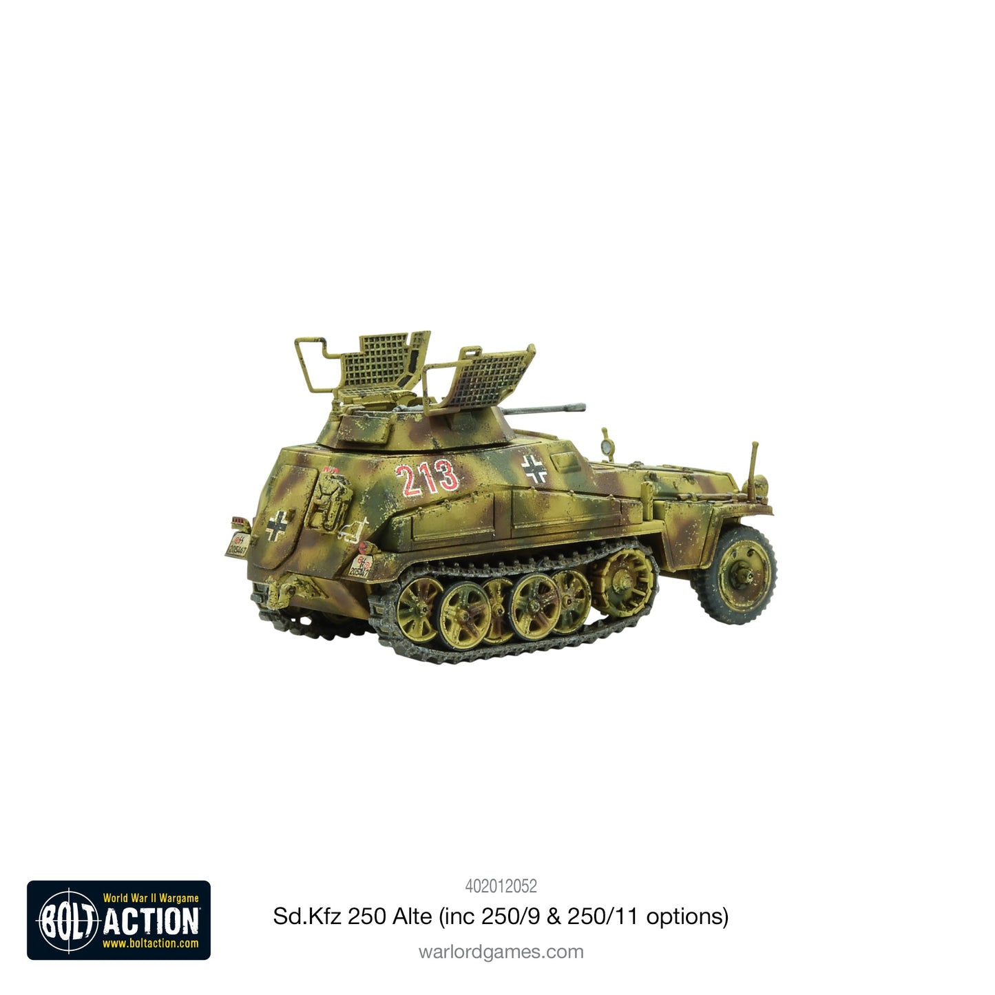 Bolt Action Sd.Kfz 250 (Alte) Half-Track (Options For 250/1, 250/9 & 250/11 Variants)