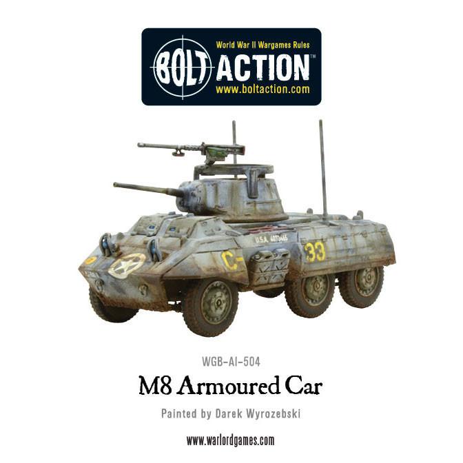 Bolt Action M8/M20 Greyhound Scout Car (Plastic Box)