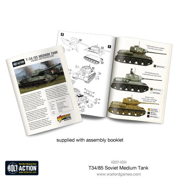 Bolt Action T-34/85 medium tank (plastic)