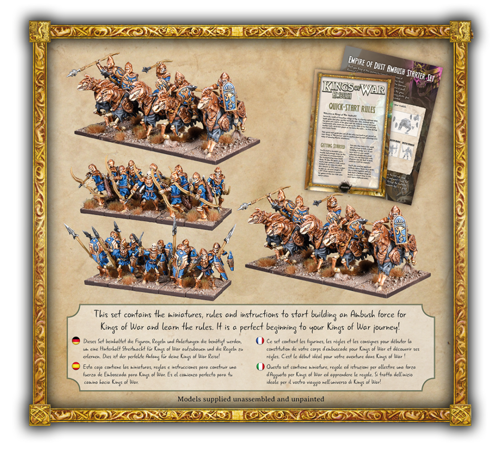 Kings of War Empire of Dust Ambush Starter Set