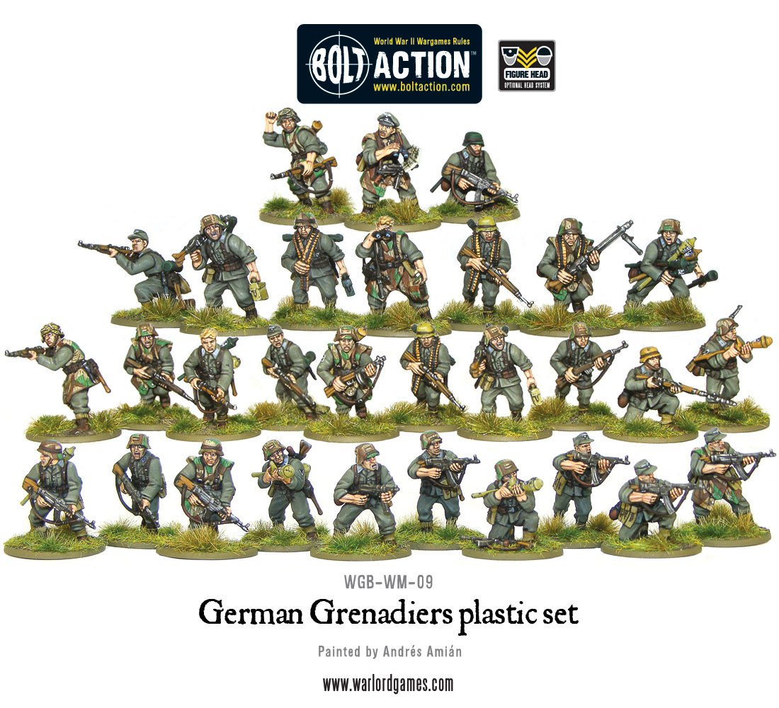 Bolt Action German Grenadiers plastic box set