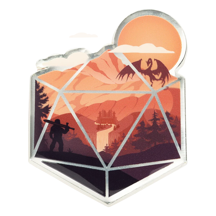 GlassStaff D20 Hero Enamel Pin