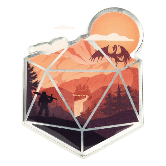 GlassStaff D20 Hero Enamel Pin