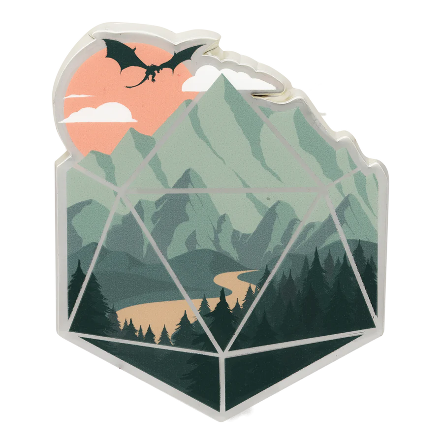 GlassStaff Scenic D20 Enamel Pin