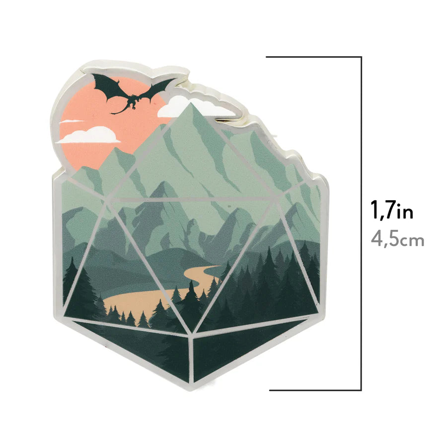 GlassStaff Scenic D20 Enamel Pin