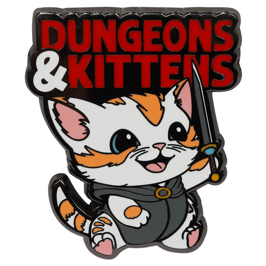 GlassStaff Dungeons & Kittens Enamel Pin