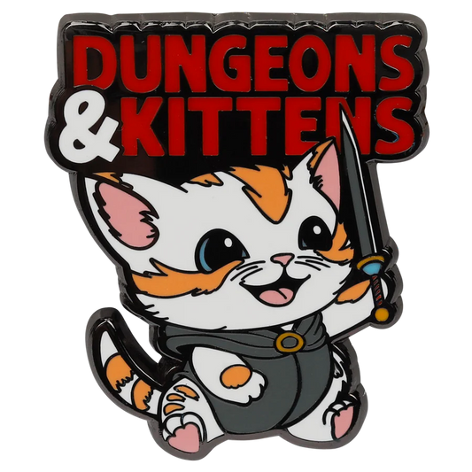 GlassStaff Dungeons & Kittens Enamel Pin