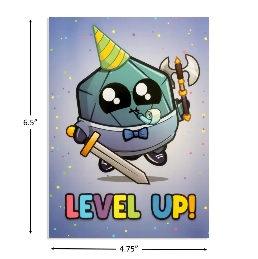 GlassStaff "Level Up" Greeting Card