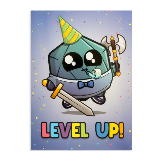 GlassStaff "Level Up" Greeting Card