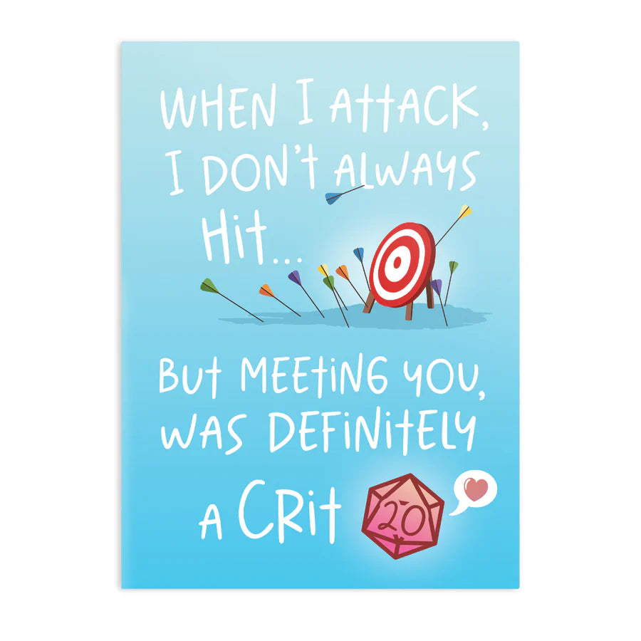 GlassStaff "Meeting You Was a Crit" Greeting Card