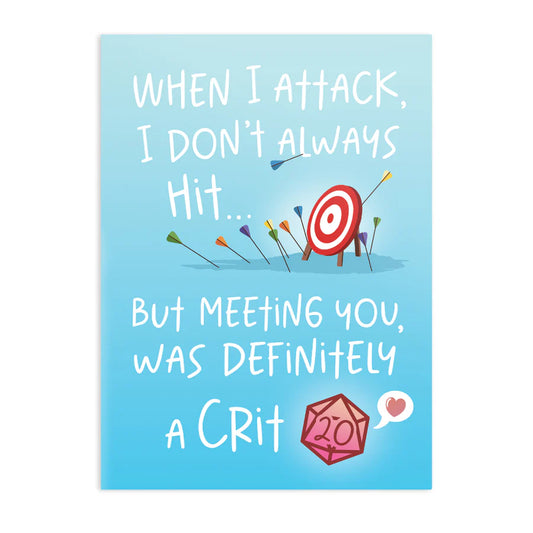 GlassStaff "Meeting You Was a Crit" Greeting Card